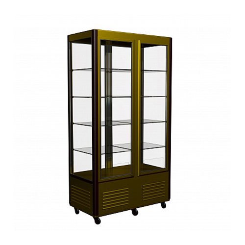 Кондитерская витрина Carboma D4 VM 800-1 (R800C Сarboma Люкс 1/2, INOX) LATIUM