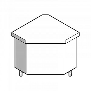 картинка Прилавок нейтральный угловой EMAINOX 8EAE 90 8045064
