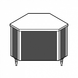 картинка Прилавок нейтральный угловой EMAINOX EAE 90 8035036